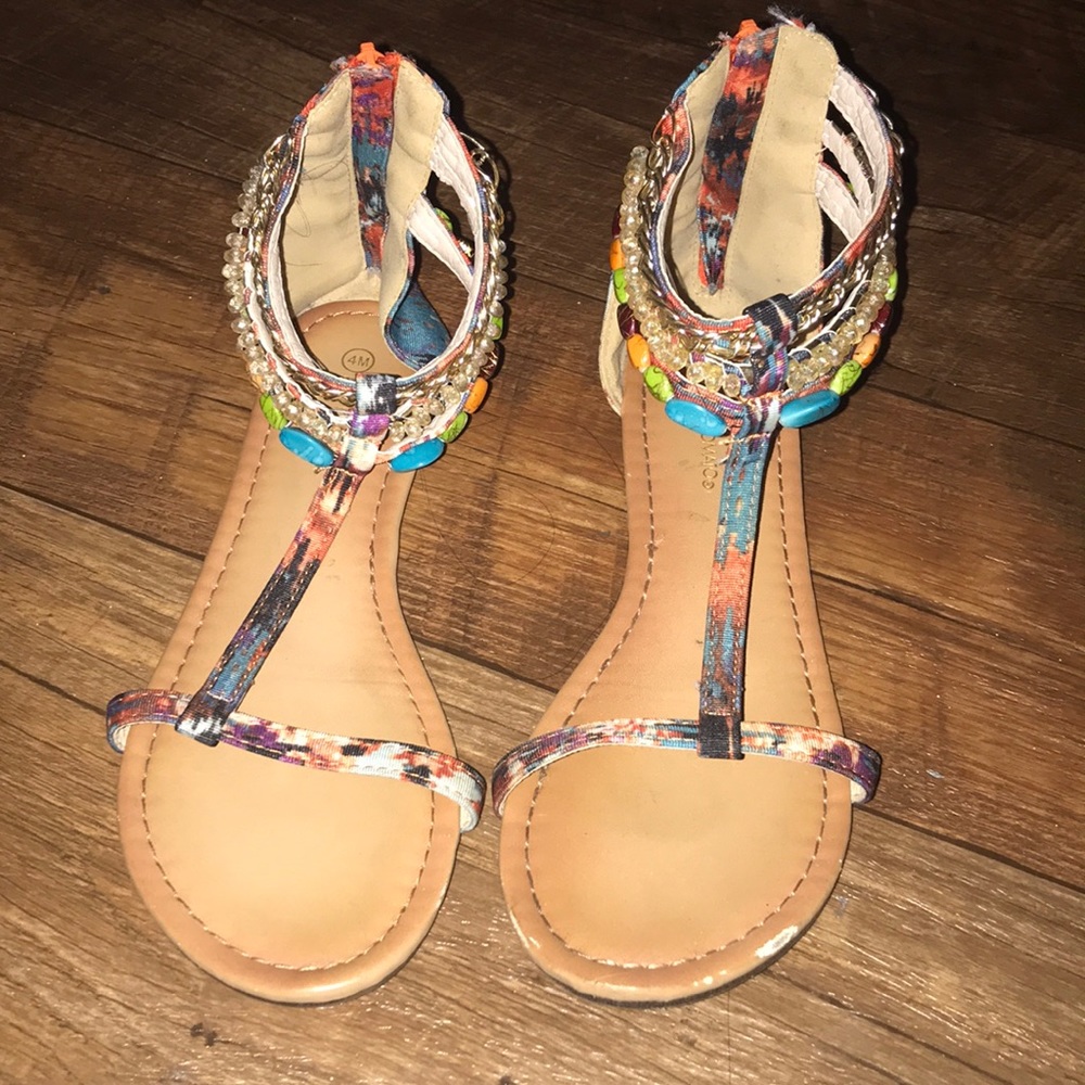 Hot tomato sandals